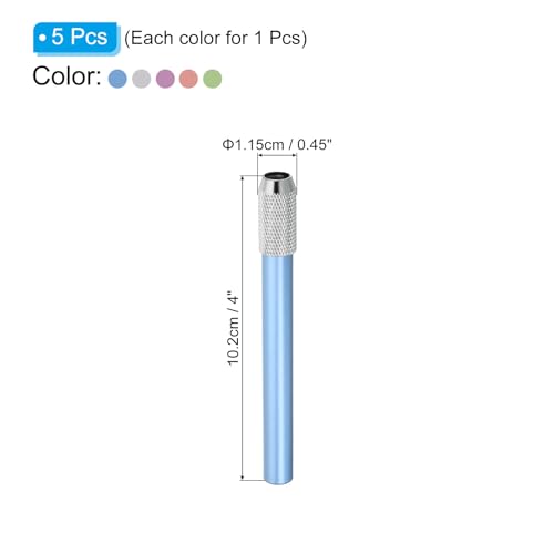 Extensores metálicos para lápices x5 multicolor miniatura 2