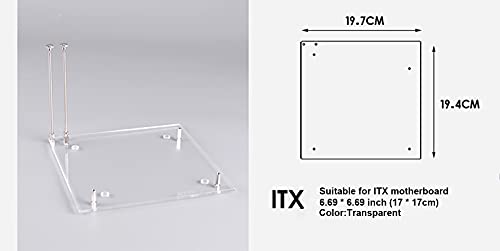 Yoqanr Pc Open Frame Test Bench Mini Itx Motherboard Overlock Computer Case Diy Mod Base Transparent Acrylic Stand… thumb #6