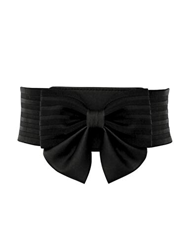 Yalemei Women Cute Bow Wide Elastic Waist Belt - Adorable Dress Accessory (Xl) #TOP1