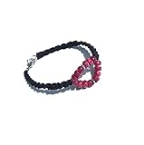 Envoltorio regalo incluido. Ethnos Barcelona - Pulsera turmalina rosa. Medida: 16cms.