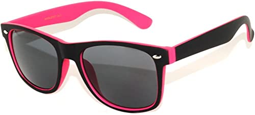 Image of OWL Classic Retro Two -Tone Vintage Smoke Lens Sunglasses Mens and Womens