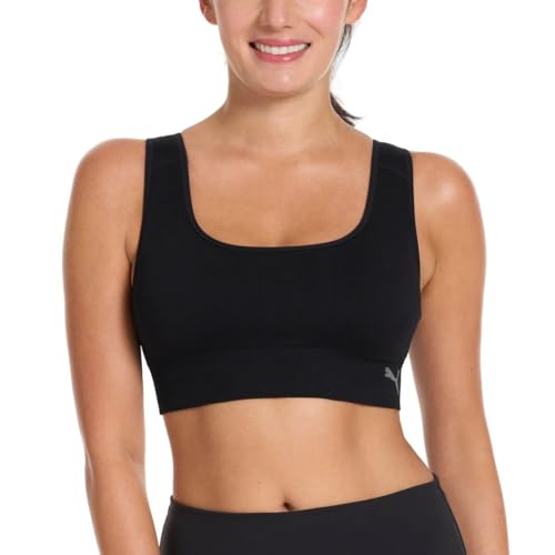 Seamless Bras for Women & Women's Sports Bras Pack with Adjustable Features, 2 Stylish Colors - Black Medium2