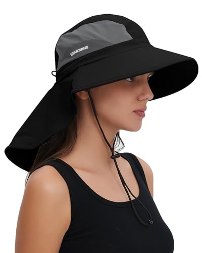 Sombrero de sol con ala amplia y protección UV para hombre miniatura 1