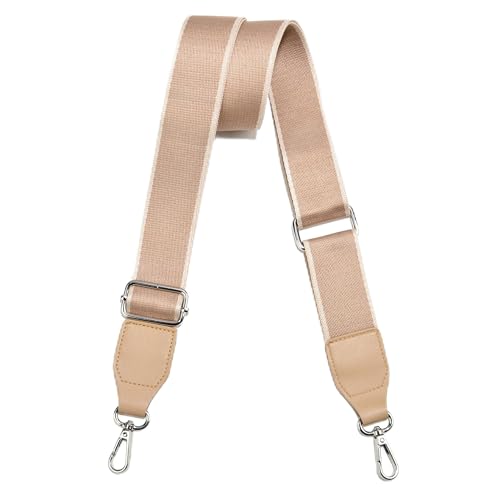 Image of Purse Straps Replacement Crossbody, Universal Wide Shoulder Strap for Bags Adjustable Straps for Handbags (Silvery Hardware)