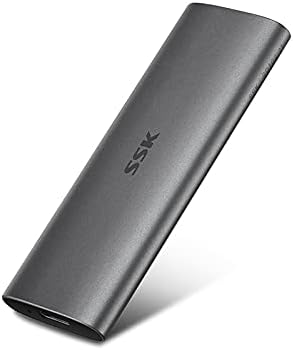SSK 1TB Portable External SSD,USB3.2 Gen2（6Gbps） Ultra Speed External Solid State Drive USB-C Mini External SSD with 550MB/s Data Transfer for Laptop, Typc C Phones and More