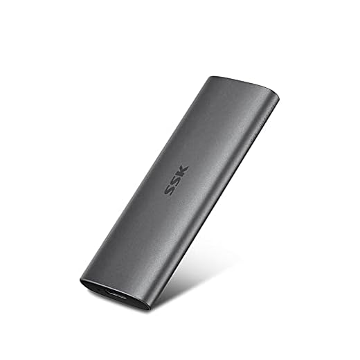 SSK 1TB Portable External SSD,USB3.1 Gen2（6Gbps） Ultra Speed External Solid State Drive USB-C Mini External SSD with 550MB/s Data Transfer for Laptop, Typc C Phones and More
