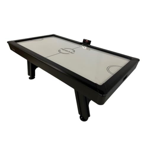 Pegasi Airhockey Tisch Toronto 7ft - 213x112x78cm - Digitale Punktezähler - Mit Soundeffekte - Air Hockey Table für Zuhause - Für Kinder und Erwasche - Inkl. Zubehör - Schwarz – Bild 6