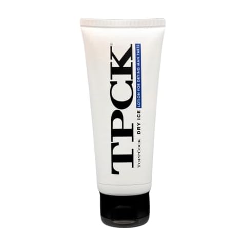 TPCK ToppCock DRY ICE Lotion for Drying Man Parts (90ml) - Anti-Chafing, Anti-Perspirant, Deodorant for Male Intimate Areas with Tea Tree Oil and Aloe Vera Extract - Cool Powder Feel Cover