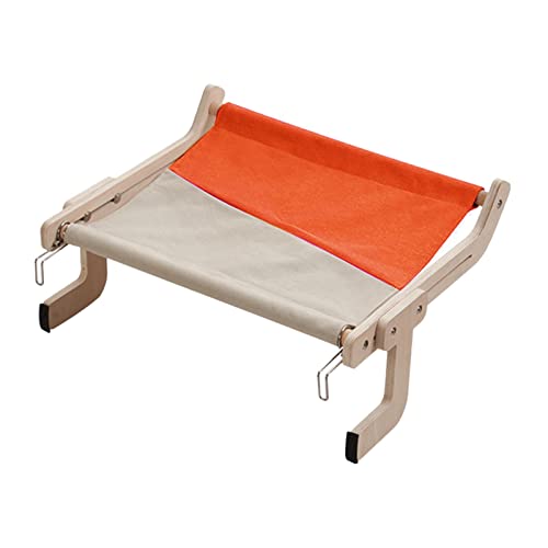 Bothyi Poleiro de janela de gato ajustável rede resistente prateleira durável lavável economia de es