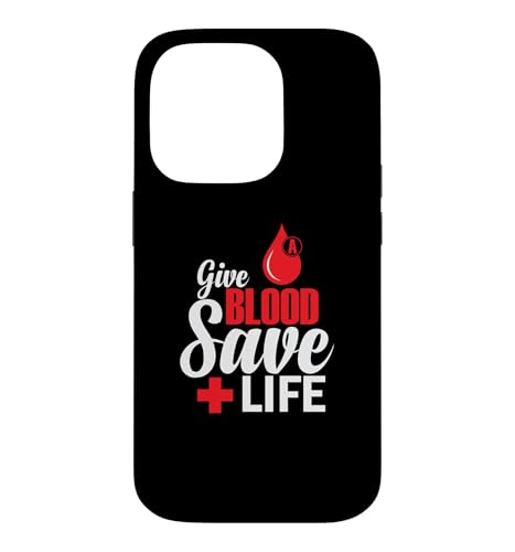 Give Blood save Life ���t�O���[�vA �n�[�g �X�}�z�P�[�X iPhone 14 Pro �p