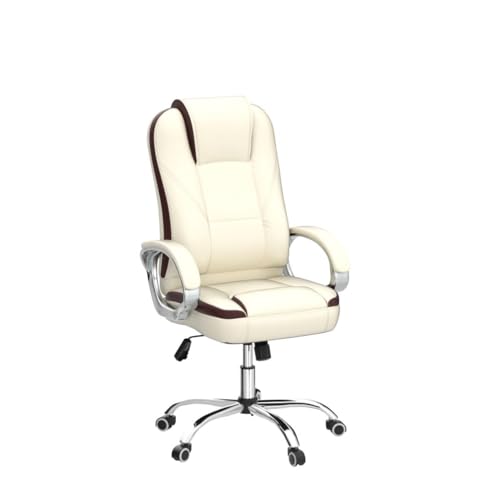 Image of Oakcraft Premium Ergonomic Office Chair - Adjustable Swivel Desk Chair with Lumbar Support & PU Leather Upholstery