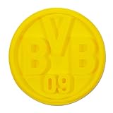 Borussia Dortmund Unisex Bvb-bageform logo Dekoration, gelb, Einheitsgröße EU