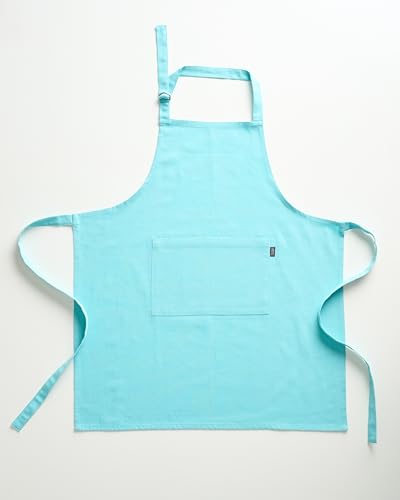 Image of Uni Plain Apron Title - 100% Cotton Kitchen Apron For Women & Men | Uni Plain, (28 inch X32 inch) | Durable Apron with Spacious Pocket - Perfect Kitchen Set for Home or Professional Use