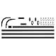 Sealskin Easy Roll Duschvorhangstange, Komplett-Set inkl. Duschstange, Deckenbefestigung und Ringe, Duschvorhanghalterung zur Montage auf Maß, L-Form, U-Form und Ecke möglich, Aluminium, Schwarz