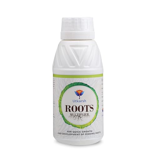Image of Utkarsh Roots Multiplier Plant Food | Hairy Root Booster for Plants | Enhances Root Growth, Nutrient Uptake & Plant Health (250 ml; Pack of 1)