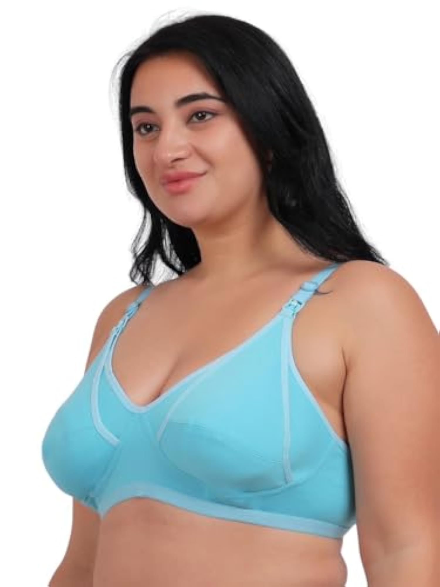Women's Cotton Non-Padded Wire Nursing Bra, Comfortable