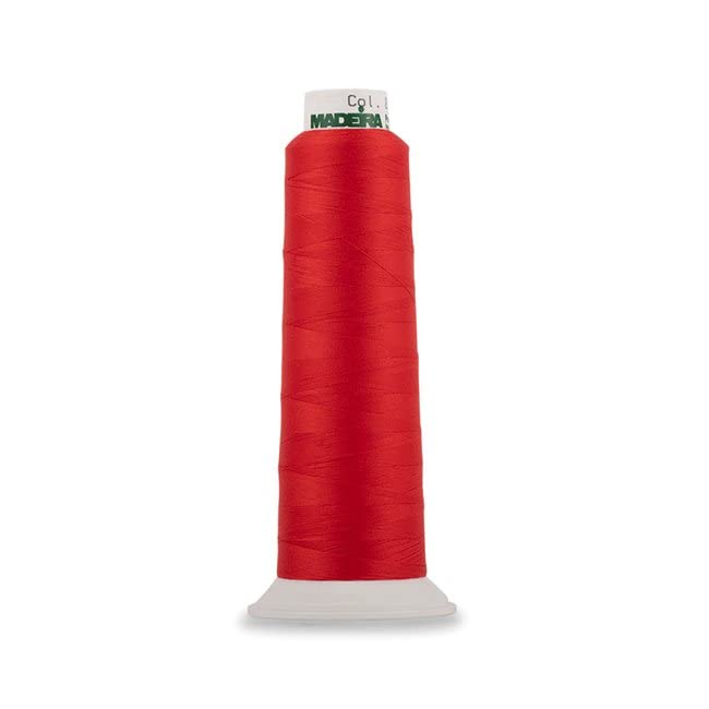 Hilo serger Madeira Poly Rojo, 2000 yardas miniatura 2