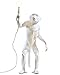 Seletti 14880"Monkey Lamp" Stehlampe Affe, Harz, weiß, 57, 8 x 51, 2 x 30 cm