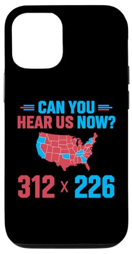 Carcasa para iPhone 12/12 Pro El mapa electoral del ganador de Trump 312 puede escuchar ahora