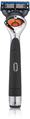 The Art of Shaving Mens Razor - Lexington Collection Powered Razors for Men, Micro-Pulsations Help Reduce Friction & Increase Razor Glide, Black Satin & Chrome