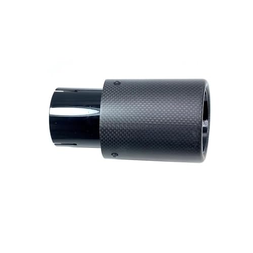 Escape de coche para renovar la boquilla trasera con fibra de carbono y salida de 76 mm 5