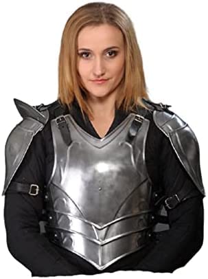 Medieval Arm Elf Fantasy Costume Elven Steel Armor Forest Soul Set of Armor: Cuirass and Shoulders Medieval Armor for Cosplay, Role-Play, Theater Play Costume LARP