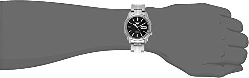 Image of Seiko Men's SNKK71 Seiko 5 Automatic Stainless Steel Watch with Black Dial