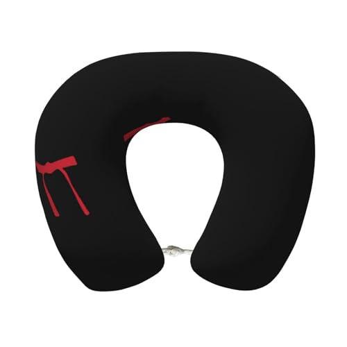 Almohada de poliéster para cuello tamaño único negra miniatura 1