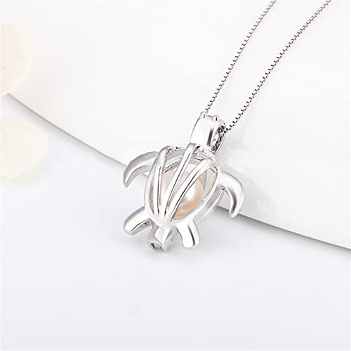 LGSY 5Pcs Silver Plated Turtle Cage Pendants for Women by LGSY - Used condition - Image 4