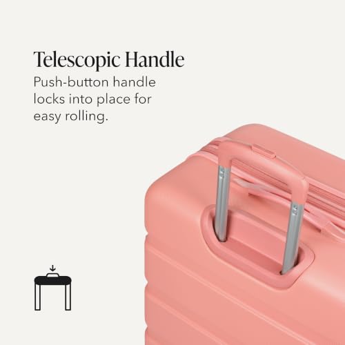 Image of SwissGear 7366, Coral Almond, Checked-Large 27-Inch, Signature Hardside Expandable Luggage With Spinner Wheels