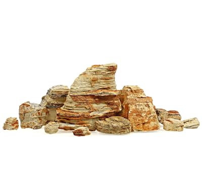 Hanicks Aquarium Stones Fish Tank Rocks Natural Decoration for Aquascaping (Pagode Stone, 1KG) — image 1