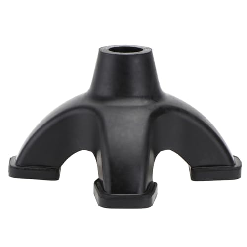 HOUDERCO Alfombrilla de Goma Antideslizante para Pies de Bastón Forma de Palito de Cangrejo, Flexible Agarre Estable para Senderismo y Camping