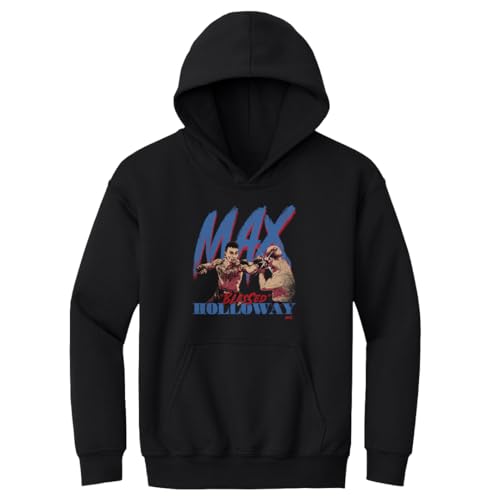 500 LEVEL Max Holloway UFC Youth Hoodie Sweatshirt - Max Holloway Strike WHT