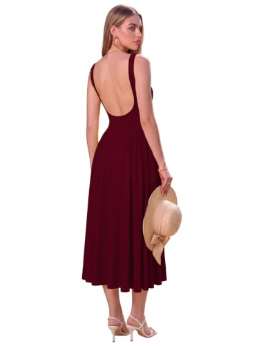 Image of Solid Fit and Flared Round Neck Gown for Women's & Girl's