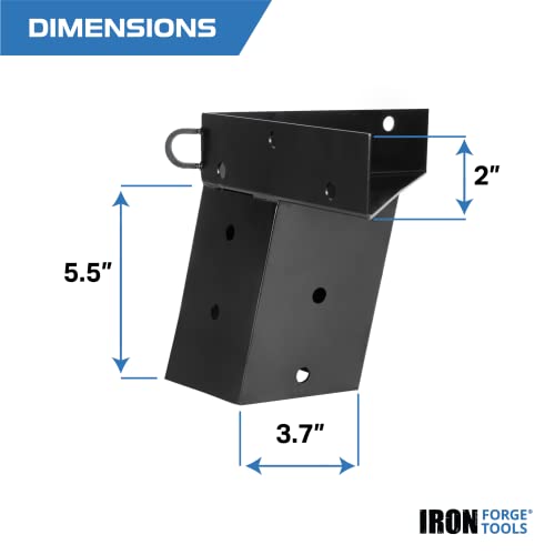 Image of Deer Stand Brackets, 4x4 Powder Coated Steel Elevator Brackets for Outdoor Hunting Platform, Elevated Deer Blinds, Tower Stands, Box Blinds & Treehouse, 4 Pack Includes Mounting Accessories