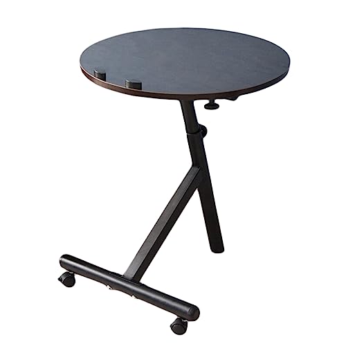 CXEGCCUF Mesa Auxiliar Moderna Mesa con Bandeja para Cama O Silla Mesa Consola Ajustable Escritorio De Esquina Simple Y Moderno Mesas Auxiliares Móviles Mesa Circular De Café Y Té Mesas Aux