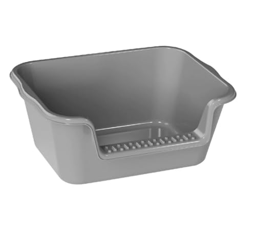 ULOVEJOY トイレ本体 猫トイレ 大型 ネコ 猫用 トイレ ケージ用 本体 深型 子猫 大きい猫 オープンタイプ キャットトイレ 高め 飛び散らない 多猫 ねこ 大きめ 小さめ 洗える ペットケア 掃除 清潔 大容量 スコップ付き おしゃれ シンプル