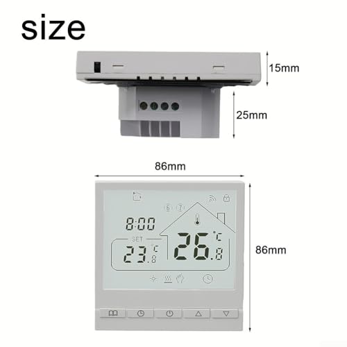 Thermostat intelligent WiFi 16A programmable par commande vocale Alexa - 3