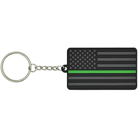 Great 1 Thin Green Line Keychain Cover