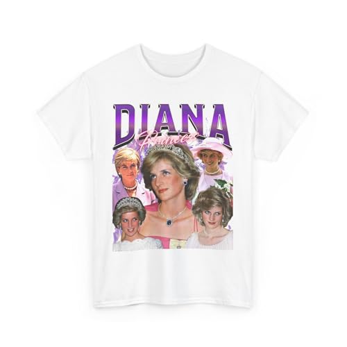 Retro Princess Diana Shirt -Princess Diana Tshirt, Princess Diana Crewneck,Diana Spencer Tee White