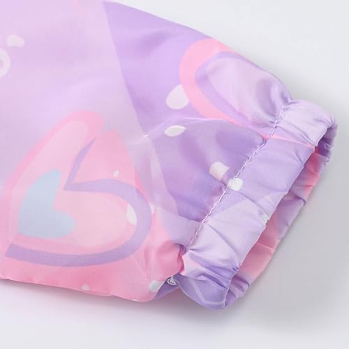 Kids Girls Pattern Print Zip Up Hooded Jacket Windproof Long Sleeve Lightweight Windbreaker Toddler Boys Cute Outwear3