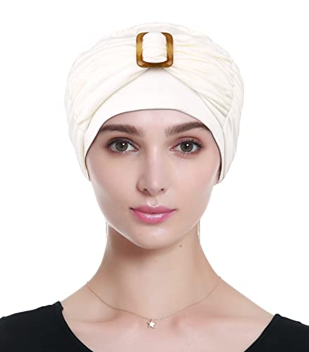 Bamboo Chemo Hats Best Winter Beanies Cancer Gift For Women Off-White #TOP4