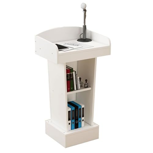 Atril de madera de pie para sala de conferencias y seminarios - Soporte profesional para conferencias y cursos de formación