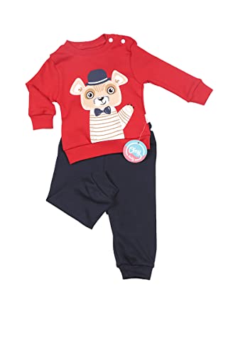 OZYOL Jogginganzug Trainingsanzug Zweiteiler Jungen aus Baumwolle lustige Motive (as3, numeric, numeric_92, numeric_104, 3-6 Monate) Cover