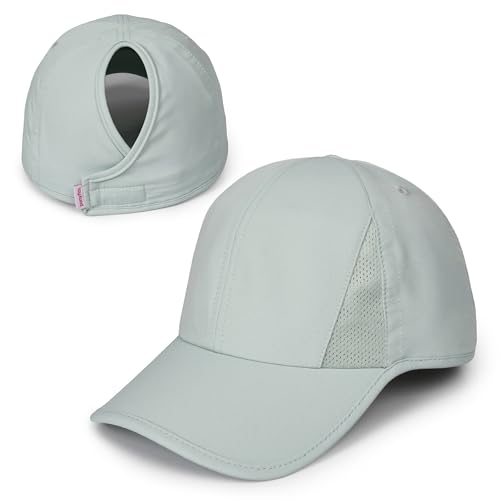 Image of Ponyflo Womens Active Open Back Ponytail Baseball Cap