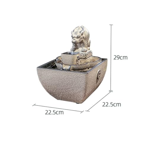 Fontaine de relaxation de table style chinois authentique avec eau courante