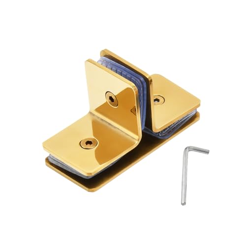 BE-TOOL Stainless Steel Glass Clamp, Adjustable Glass Brackets 3.94*1.69