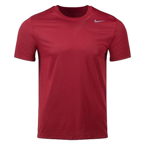 Image of Nike Mens Team Legend Short Sleeve Crew T-Shirt (as1, Alpha, x l, Regular, Regular, Crimson)
