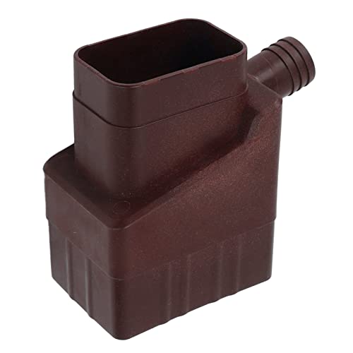Pssopp de Recolección de Agua de Lluvia, Barriles Colectores de Agua Profesionales para Desviar Agua (Marron Oscuro)