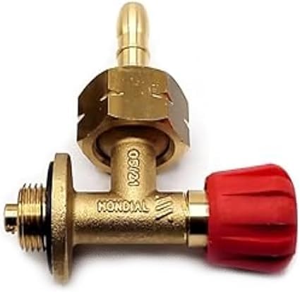 Gomet DN Autogas Parts Camping Gas Valve Adaptor 907,904 & 901 Camping Motorhome Caravan Butane Gas Bottle Adapter with Hose Fitting to Cooker